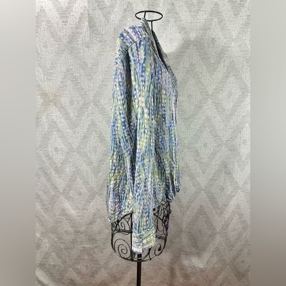 Anthropologie Pilcro Tisha surplice blouse size L - Picture 4 of 7